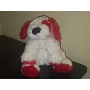 Princess Soft Toys Puppy Dog White Red Floppy‎ Plush Stuffed Animal Bow 2007